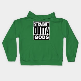 Straight OUTTA Gods - Front Kids Hoodie